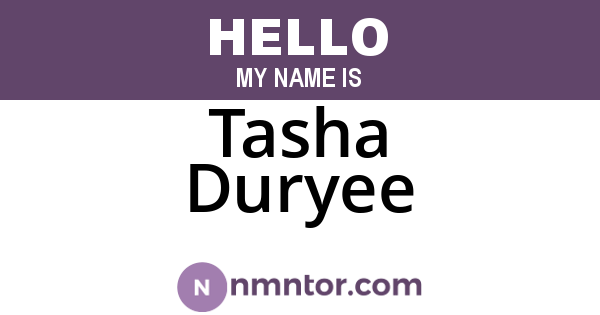 Tasha Duryee