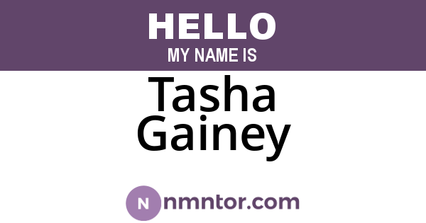 Tasha Gainey
