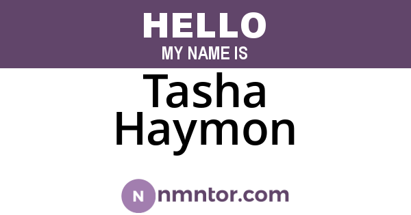 Tasha Haymon