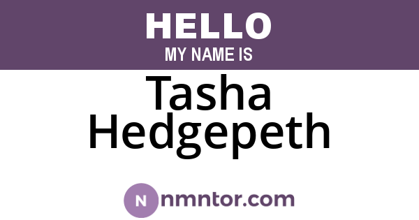 Tasha Hedgepeth