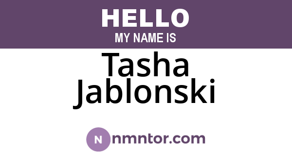 Tasha Jablonski
