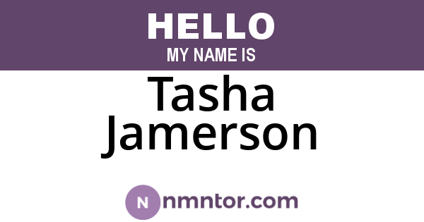 Tasha Jamerson