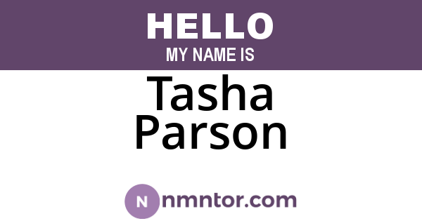 Tasha Parson