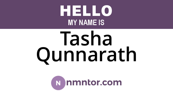 Tasha Qunnarath