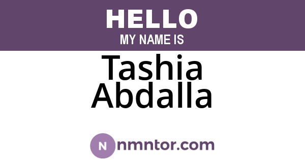 Tashia Abdalla
