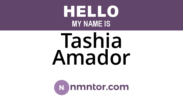 Tashia Amador