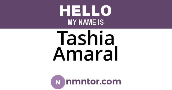 Tashia Amaral