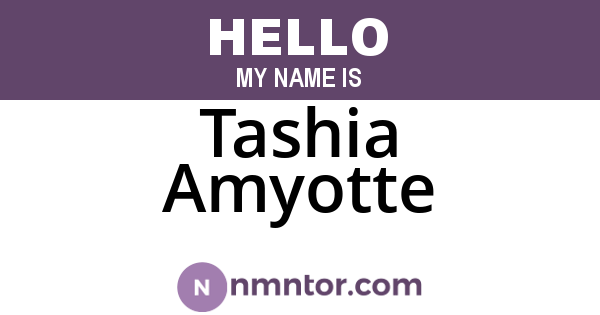 Tashia Amyotte