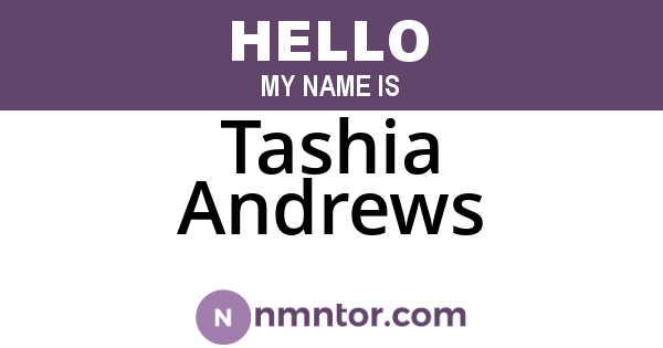 Tashia Andrews