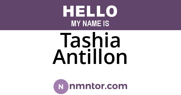 Tashia Antillon