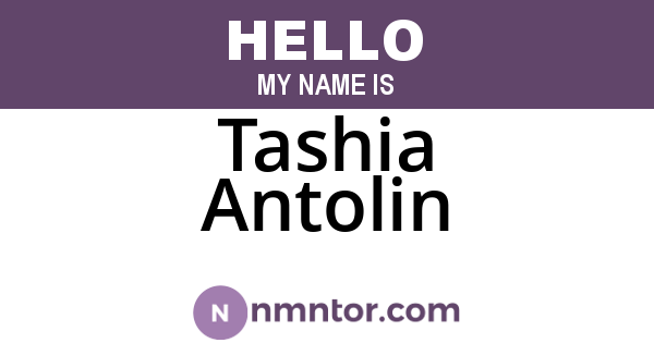 Tashia Antolin