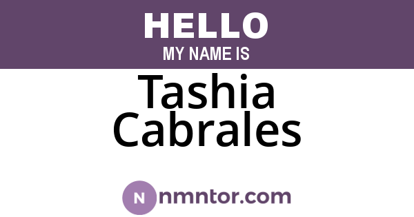 Tashia Cabrales