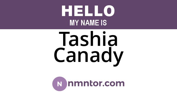 Tashia Canady