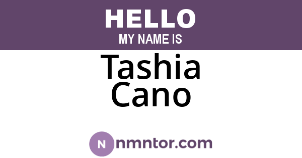 Tashia Cano