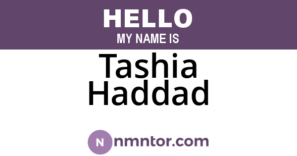 Tashia Haddad