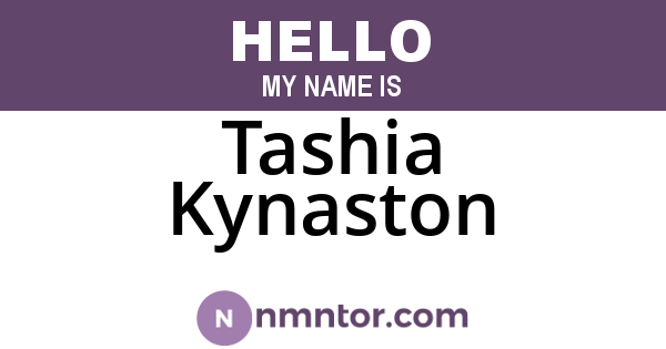 Tashia Kynaston
