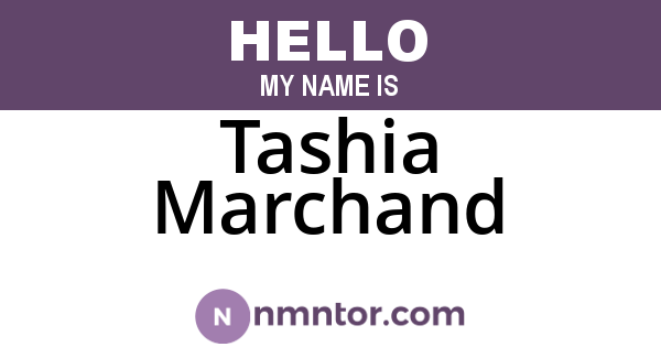 Tashia Marchand