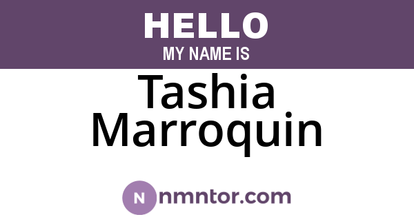 Tashia Marroquin
