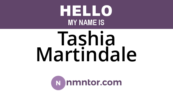 Tashia Martindale