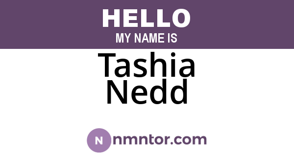 Tashia Nedd