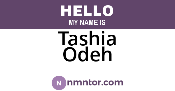 Tashia Odeh