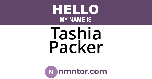 Tashia Packer