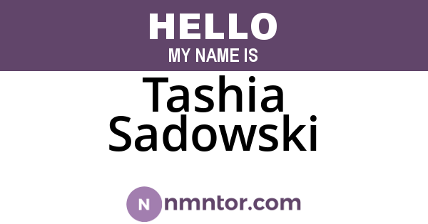 Tashia Sadowski
