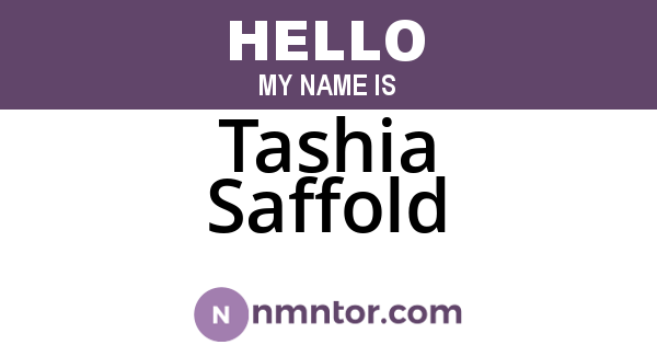Tashia Saffold
