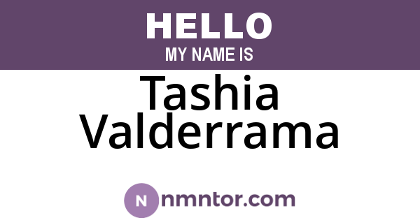 Tashia Valderrama