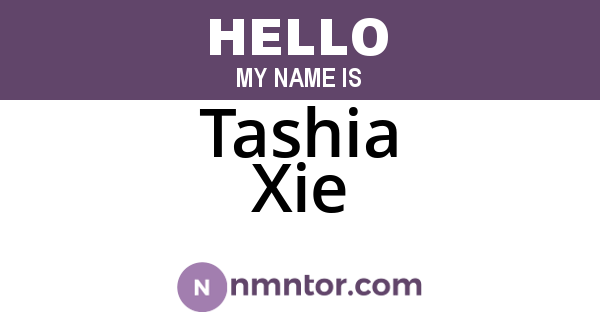 Tashia Xie