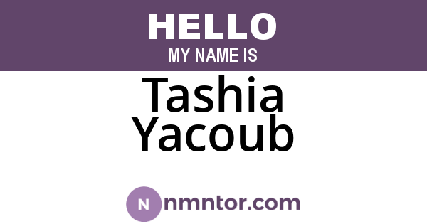 Tashia Yacoub