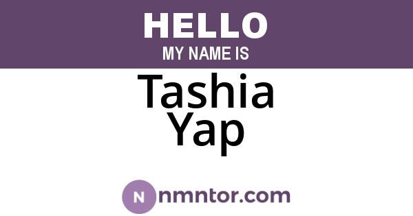 Tashia Yap