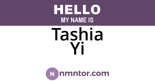 Tashia Yi