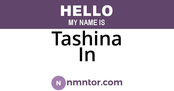 Tashina In