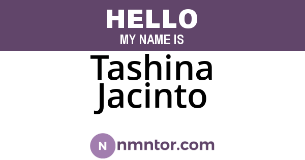 Tashina Jacinto