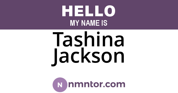 Tashina Jackson