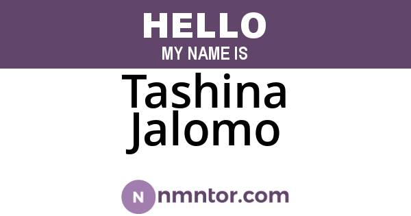 Tashina Jalomo