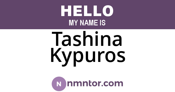 Tashina Kypuros