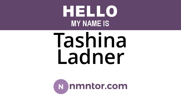 Tashina Ladner