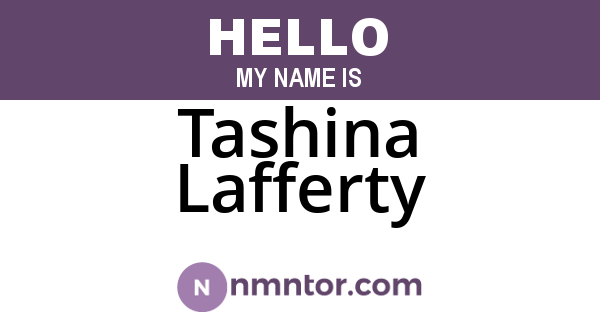 Tashina Lafferty