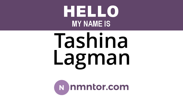 Tashina Lagman