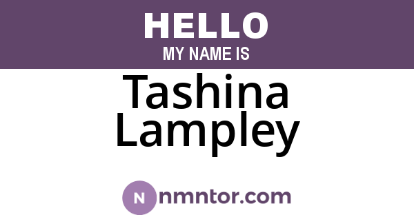 Tashina Lampley