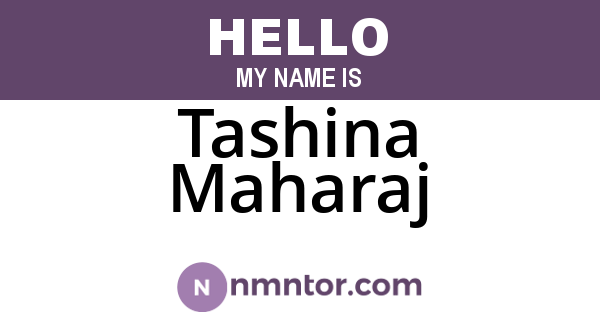 Tashina Maharaj