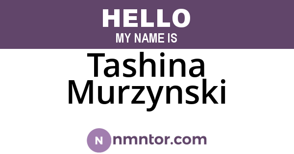Tashina Murzynski