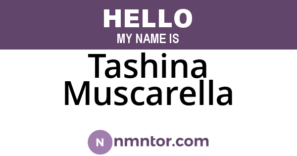 Tashina Muscarella