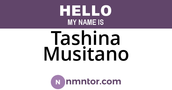 Tashina Musitano