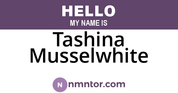 Tashina Musselwhite