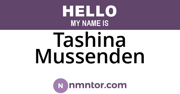 Tashina Mussenden