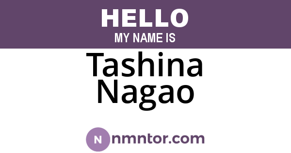 Tashina Nagao