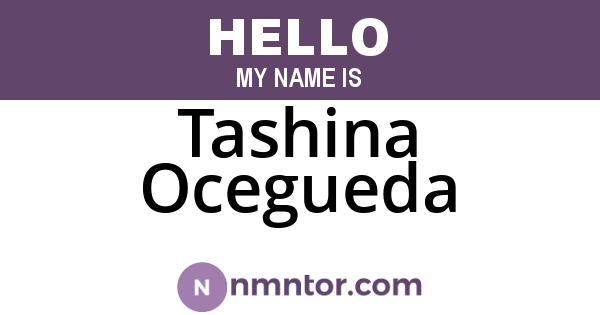 Tashina Ocegueda